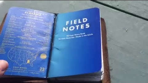 Handmade leather Midori style cover for Field Notes