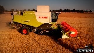 Im Goldrausch der Gerste. 6 Claas Lexion Mähdrescher. Claas Lexion 760 x2 Lexion 580 x2 etc.