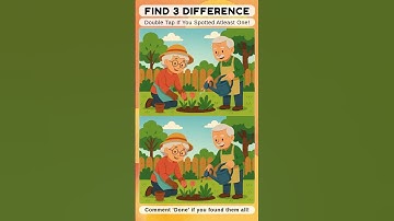Only 1% Can Spot All 3 Differences in 15 Seconds #findthedifference #quiz #puzzle #viralshorts #quiz