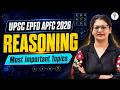 UPSC EPFO APFC 2026 | Reasoning | Most Important Topics | Harjeet Ma'am