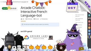 Arcade Chatbot: Interactive French Language-bot #2025 | #arc109-genai |#qwiklabs |#Solution