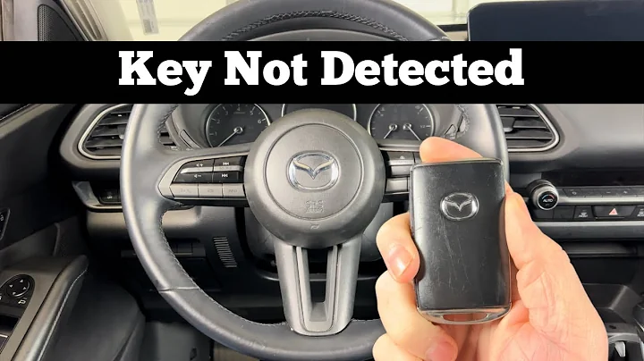 How To Start 2020 - 2023 MAZDA CX-30 With Dead Key Fob Battery "Key Not Detected" Remote Not Working
