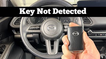 How To Start 2020 - 2023 MAZDA CX-30 With Dead Key Fob Battery "Key Not Detected" Remote Not Working