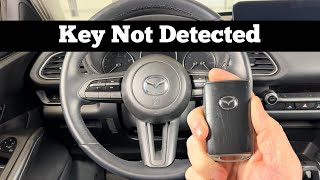 how to start 2020 - 2023 mazda cx-30 with dead key fob battery 