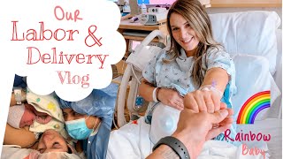 OUR OFFICIAL LABOR & DELIVERY BIRTH VLOG | RAINBOW BABY | INDUCTION | 39 WEEKS | Emotional & Scary
