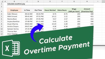 Excel formula to Calculate Overtime Payment