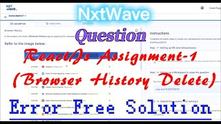 ReactJs Assignment-1 (Delete History Browser)