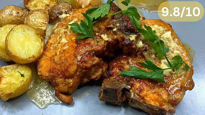 Air-Fryer Garlic Butter Juicy Pork Chops in Under 20 Minutes!