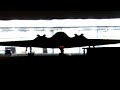 x2 iconic B-2 Spirit Stealth Bombers night time arrival into RAF Fairford - 27/08/19
