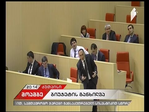 2017 წლის ბიუჯეტის პროექტის განხილვა პარლამენტში