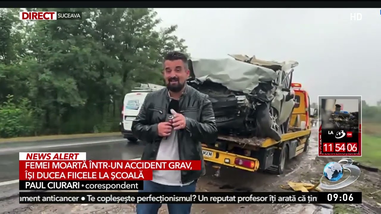 Accident teribil în Suceava: O mamă care își ducea copiii la școală a murit
