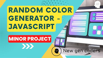 Random color generator - javascript project of Newgencoders