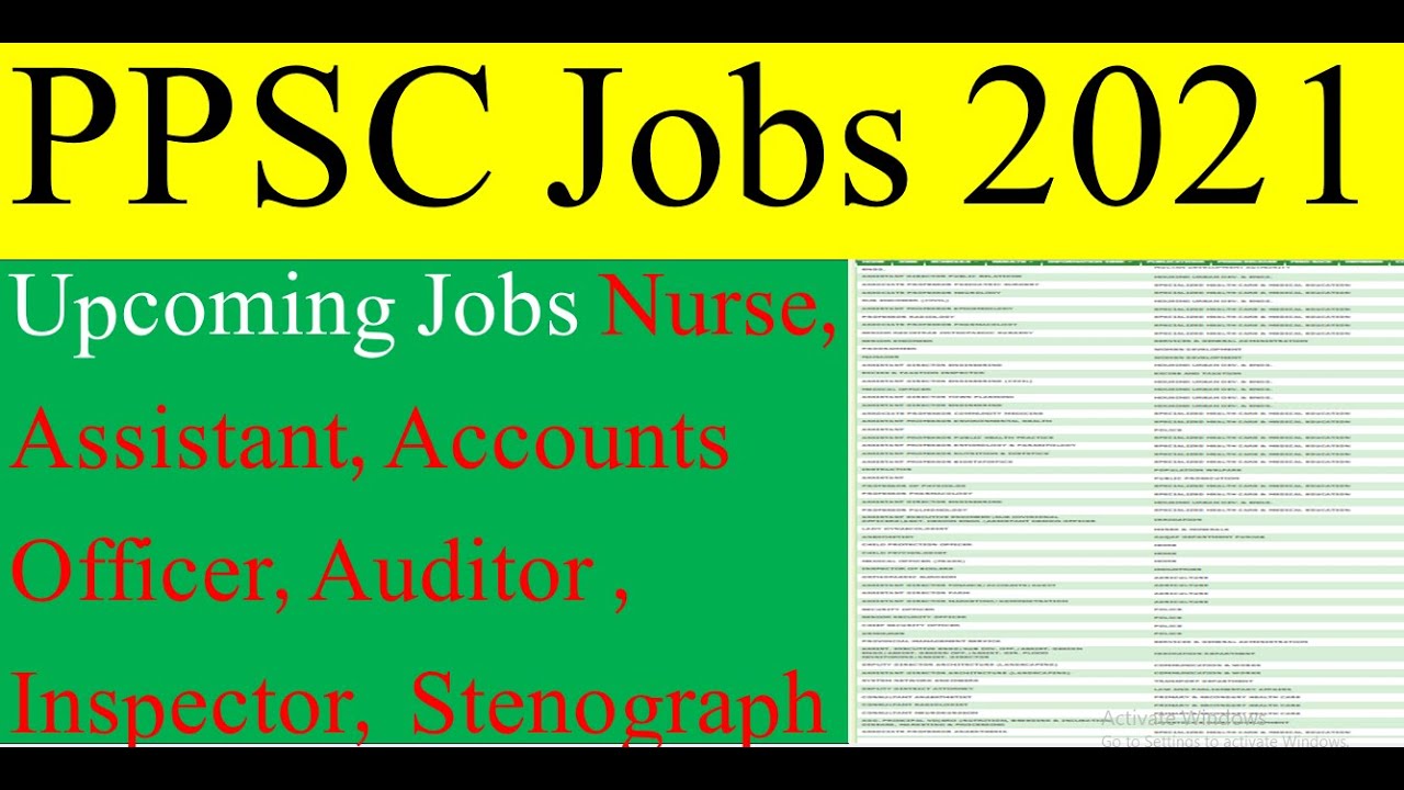 PPSC Jobs 2921 II PPSC Upcoming jobs of Assistant Accounts Officer, Auditor , Nurse, Inspector