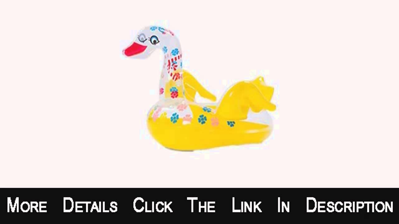 Details Moolecole Funny Animal Swan Baby Inflatable PVC Swimming Seat Ring Boa Slide
