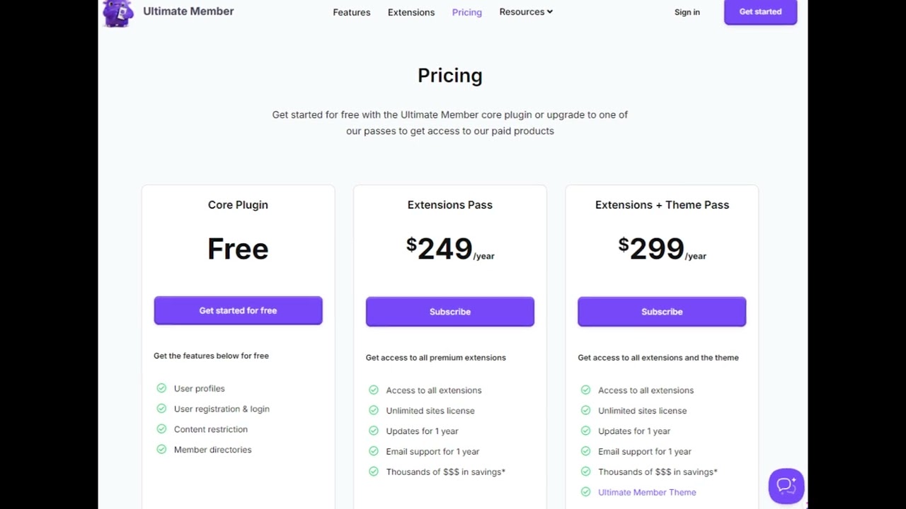 Extensions - Ultimate Member WordPress plugin review