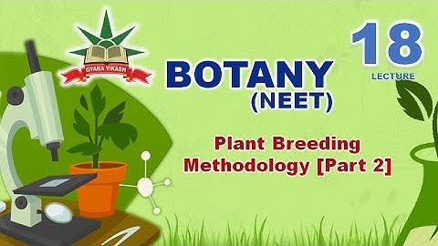 NEET Botany: Plant Breeding - Methodology Contd  [Part 2]