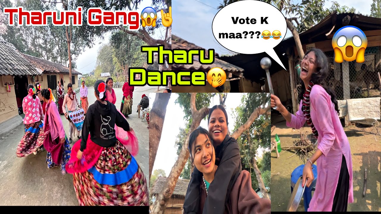 VOTE KO HALNE COMPETITION😂||Tharuni Gang😱||Sanjana❤️Tharu||vlog🥀