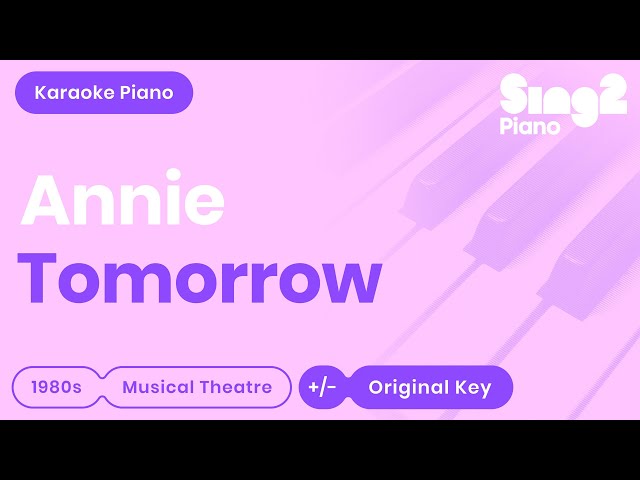 Tomorrow - Annie | Quvenzhané Wallis (Karaoke Piano) class=