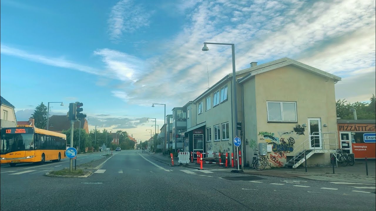 Hvidovre City Denmark Summer || 4K Driving In Copenhagen || Driving in Denmark 🇩🇰