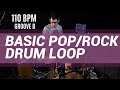 Basic pop  rock drum loop 110 bpm  the hybrid drummer