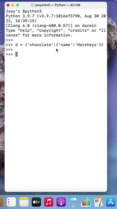 Python short video | accessing elements of a nested dictionary using ...