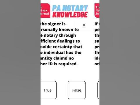 Pennsylvania Notary Test Practice Questions 21 - YouTube