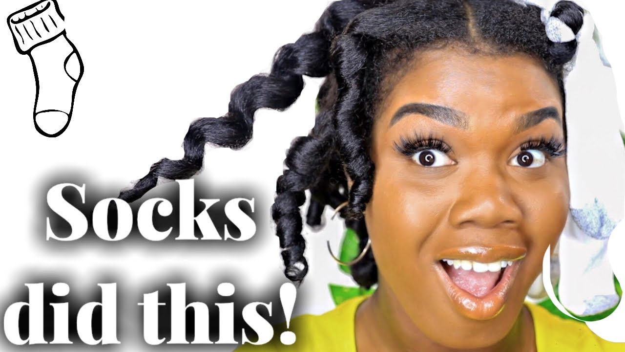 I tried sock curls on my natural hair! how to achieve heatless curls -  thptnganamst.edu.vn