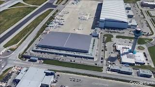 Toronto (yyz) to newark (ewr) - full flight simulated in google earth