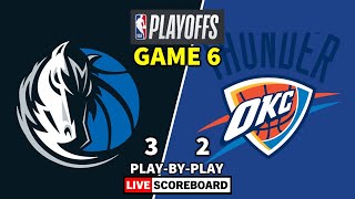 Dallas Mavericks vs Oklahoma City Thunder | 2024 NBA Playoffs Live Play by Play Score