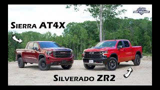 Silverado ZR2 vs Sierra AT4X - What's the difference?