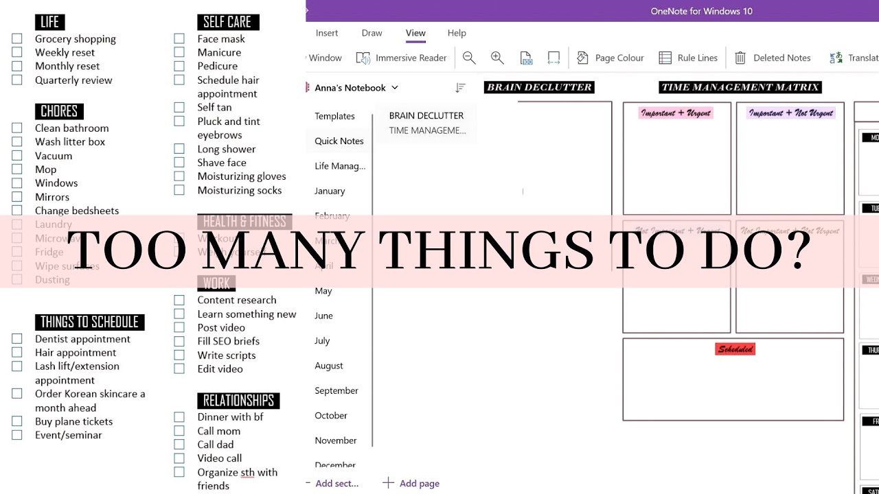 pen TRUE Måne Too Many To-Do's? Manage Task Overload Using OneNote - YouTube