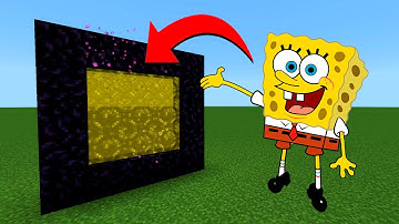 How To Make A Portal To The SpongeBob Dimension in Minecraft!