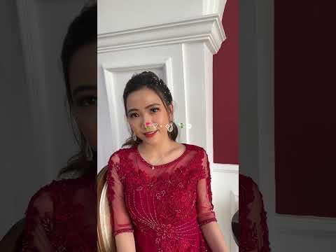 ÁO DÀI BÀ SUI SANG TRỌNG MÀU ĐỎ ĐÔ THÊU HOA KẾT ĐÁ THỦ CÔNG TỈ MỈ - MUA HÀNG GỌI NGAY 0938.171.599