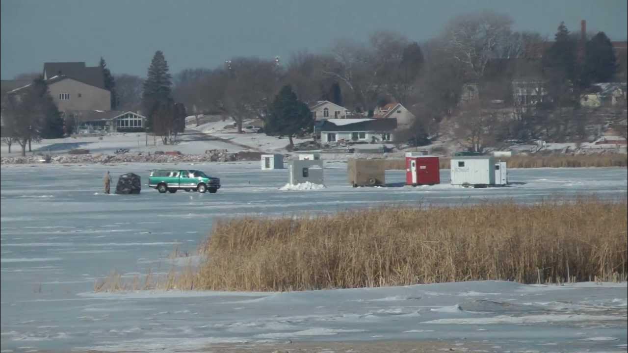 Clear Lake Iowa Ice Fishing Report Walleye and Yellow Bass Video
