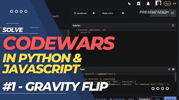 CODEWARS #1 - Gravity Flip (solved in Python & Javascript)
