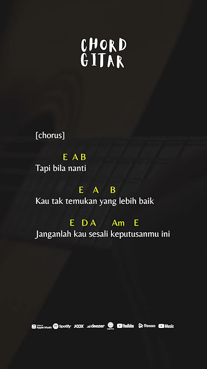 Chord Gitar Ello - Takkan Ada Aku Lagi #shorts