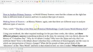 Civ 2: the First Primary Source Analysis
