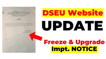 DSEU Delhi Polytechnic 2021: Website Update | Freeze & Upgrade Important Notice | Cetdelhi2021