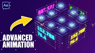 Digital Data Transfer Animation in After Effects Tutorials Guide