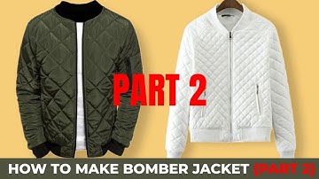 MAKE A BOMBER JACKET (part 2) | THE FINISHING PART