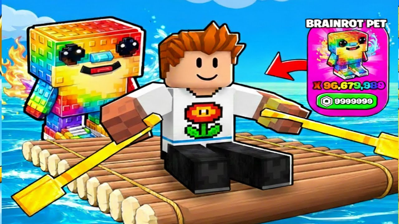 My RARE PET IN Raft Racing IN Roblox GAMEPLAY 1