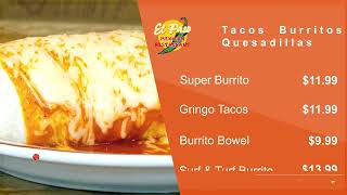 El Paso Restaurant Menu II