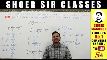 Ask Shoeb Sir #1 Differentiation #shoeb_sir_classes #askshoebsir #differentiation