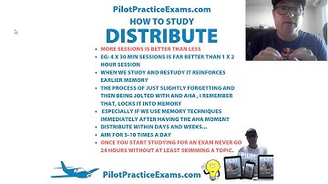How To Study Pilot Exams Distribute Vid10 For Flight Training & Learn To Fly