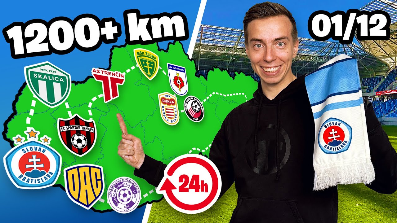 Navštívil Som VŠETKY ŠTADIÓNY Niké Ligy do 24 HODÍN!