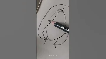 تعليم رسم شعر الانمي روعة الرسم انمي 