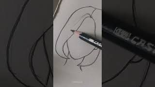 تعليم رسم شعر الانمي ✨🥺 #روعة_الرسم #انمي