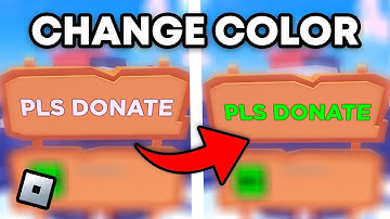 How To Change Text Color In PLS DONATE | Quick & Easy