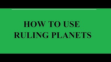 HOW TO USE  RULING PLANETS IN KP