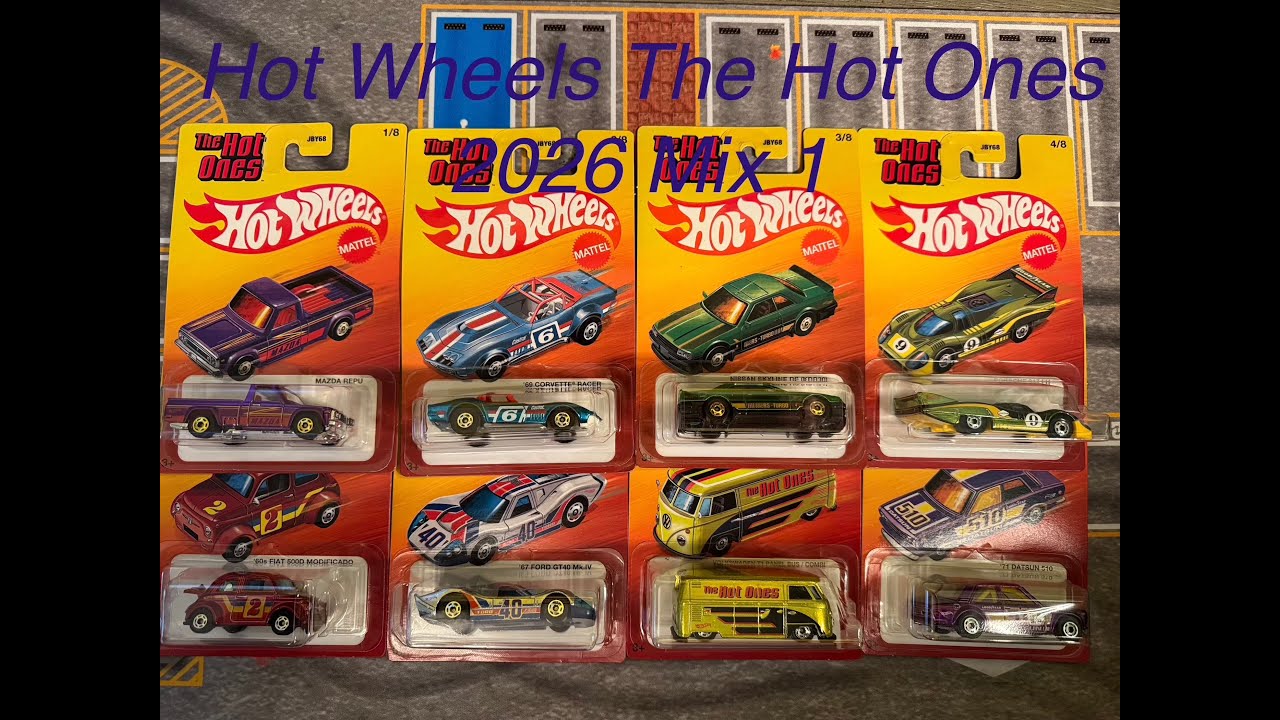 Hot Wheels The Hot Ones. 2026 Mix one - YouTube